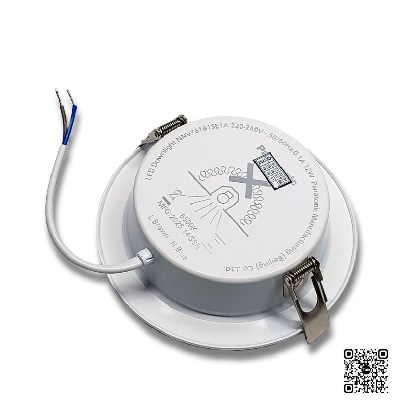 Đèn LED Âm Trần Panasonic Color Rim NNV76150SE1A Viền Bạc 9W | 3 Chế Độ Màu