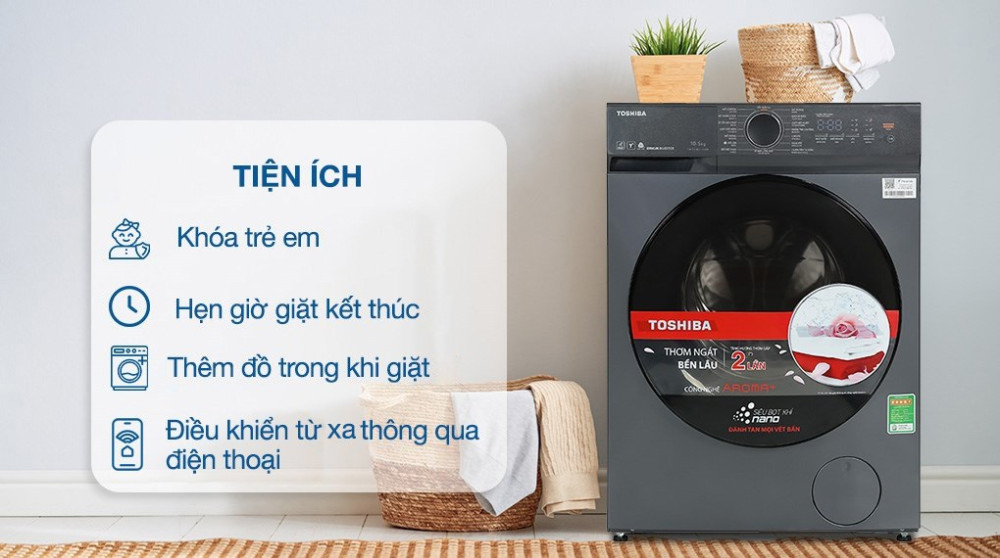Máy giặt Toshiba Inverter 10.5 kg TW-T23BU115UWV(MG)