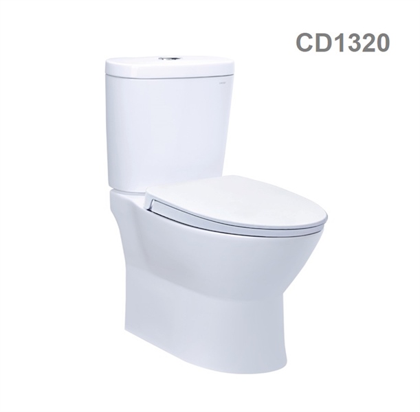 Bàn cầu 2 khối nắp rơi êm C1320 CAESAR