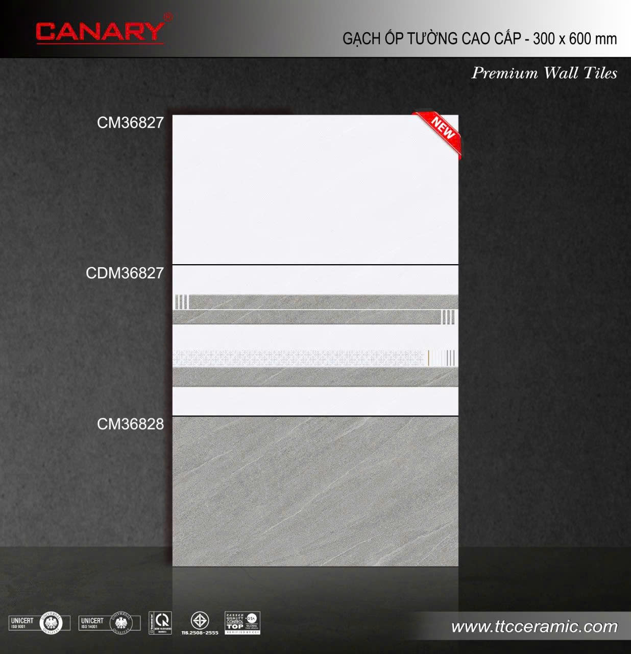 Gạch Ốp 30x60 TTC Canary CB36827