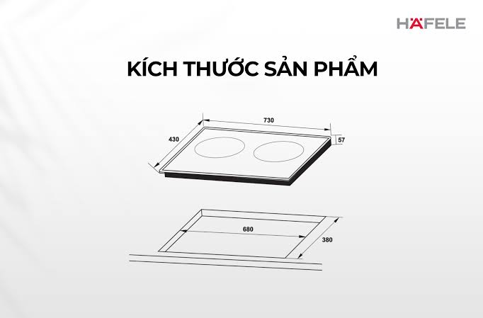 Bếp từ 2 vùng nấu Hafele HC-I3732A