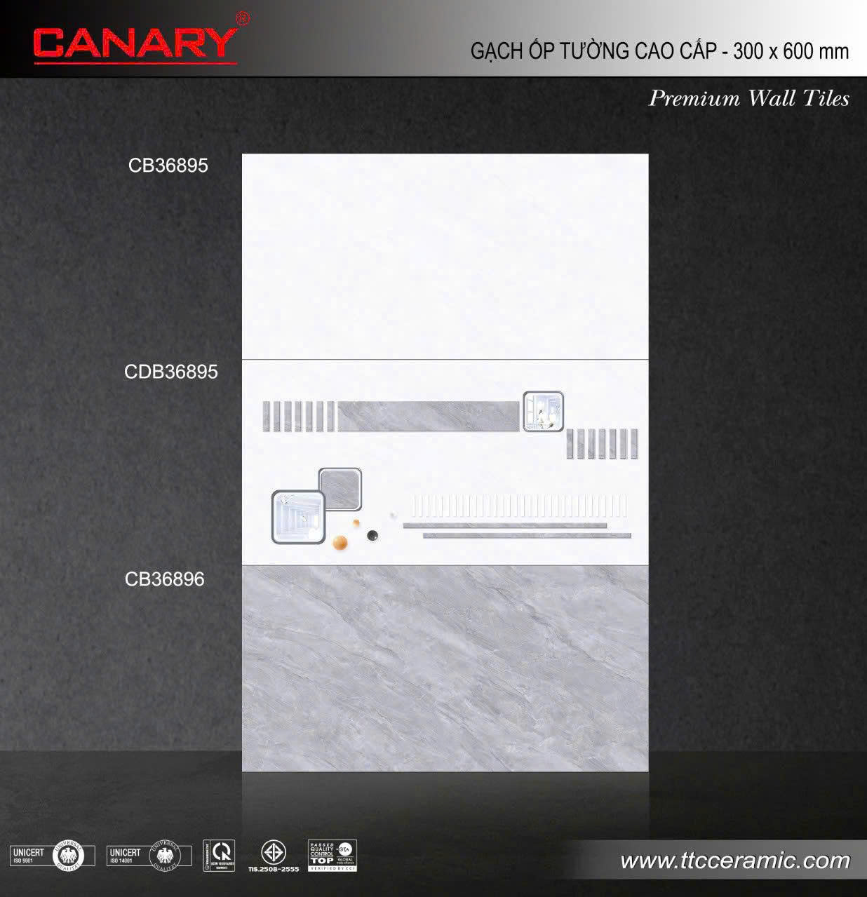 Gạch Ốp 30x60 TTC Canary CB36895