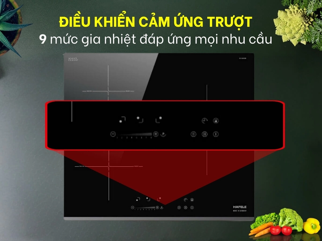 Bếp từ 3 vùng nấu Hafele HC-I6035B