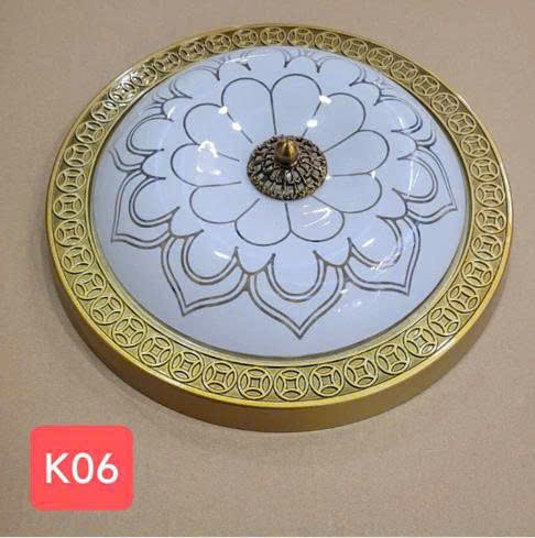 Đèn ốp trần hoa văn cổ điển K06 350mm