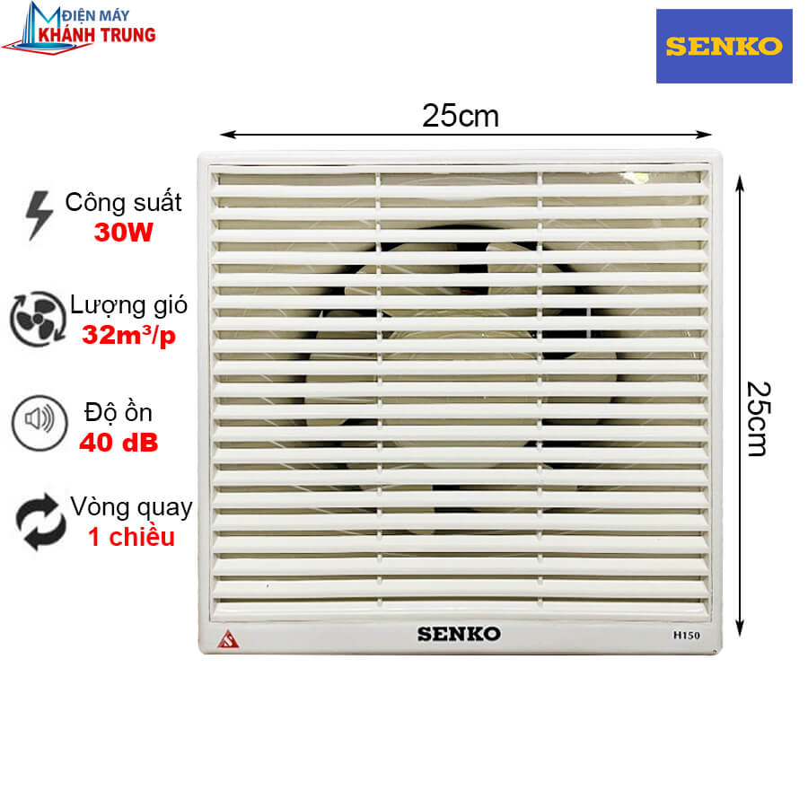 Quạt hút âm trần SenKo HT150 (Khoét lỗ 200mm)