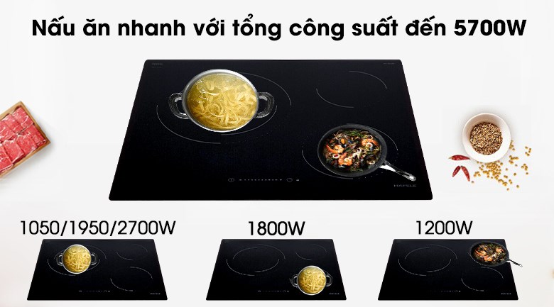 Bếp điện 3 vùng nấu Hafele HC-R603D
