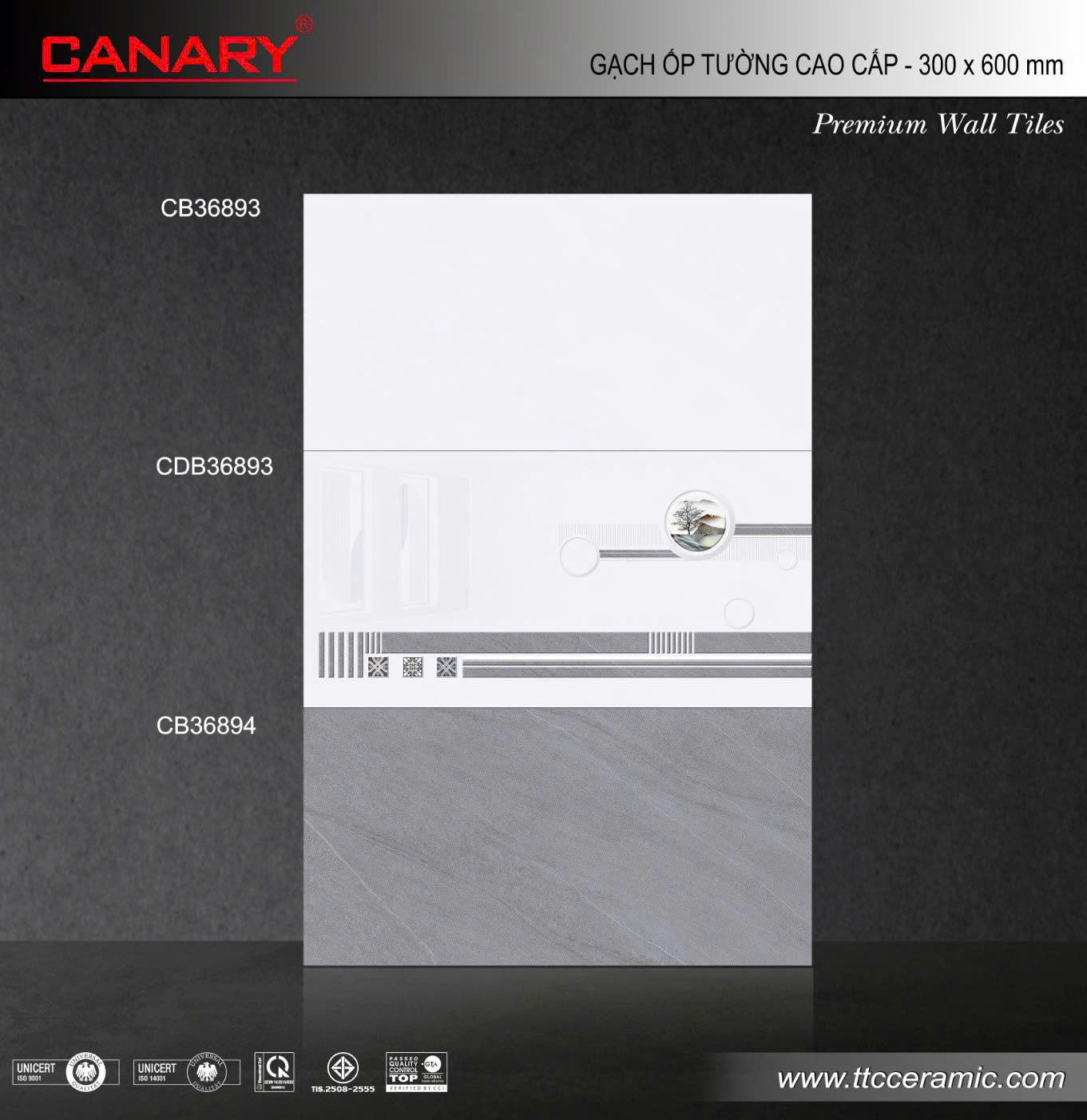 Gạch Ốp 30x60 TTC Canary CB36893