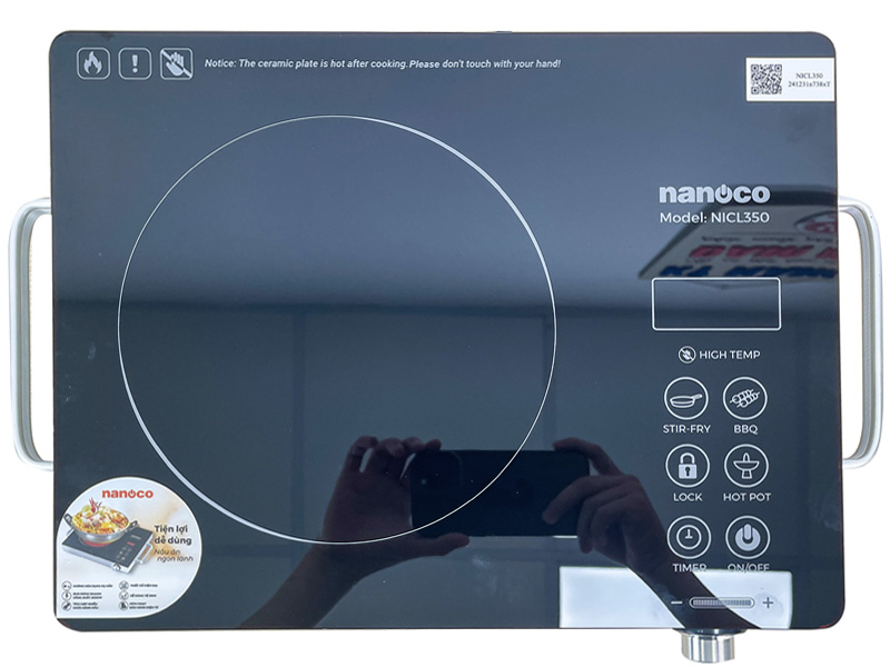 Bếp hồng ngoại đơn Nanoco model NICL350 công suất 2000W