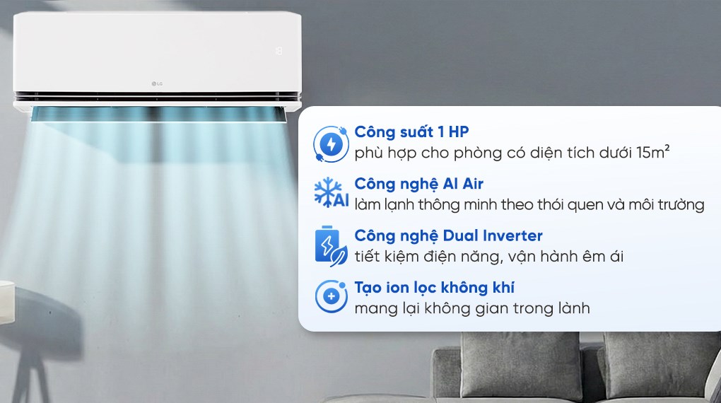 Máy lạnh LG Inverter 1 HP IDC09M1