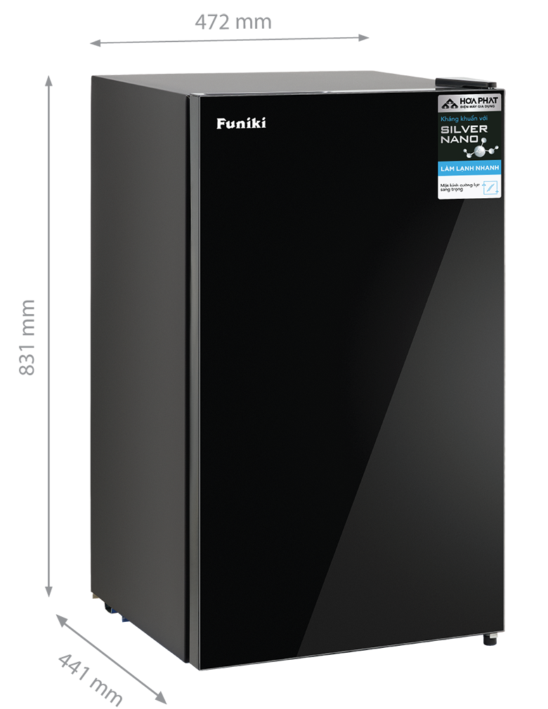 Tủ lạnh mini cánh kính HR S690GB 90 lít - Hoà Phát