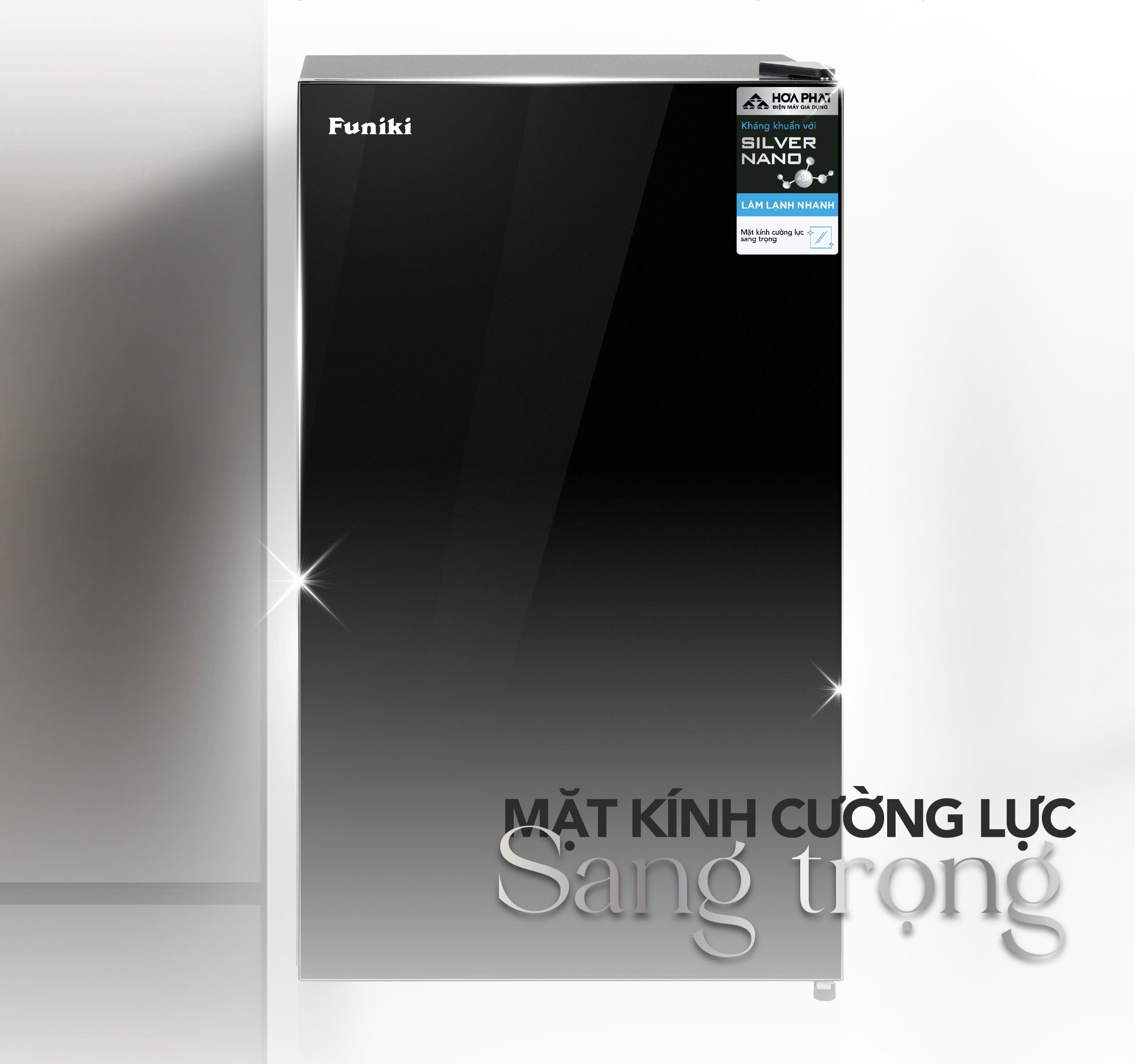 Tủ lạnh mini cánh kính HR S690GB 90 lít - Hoà Phát