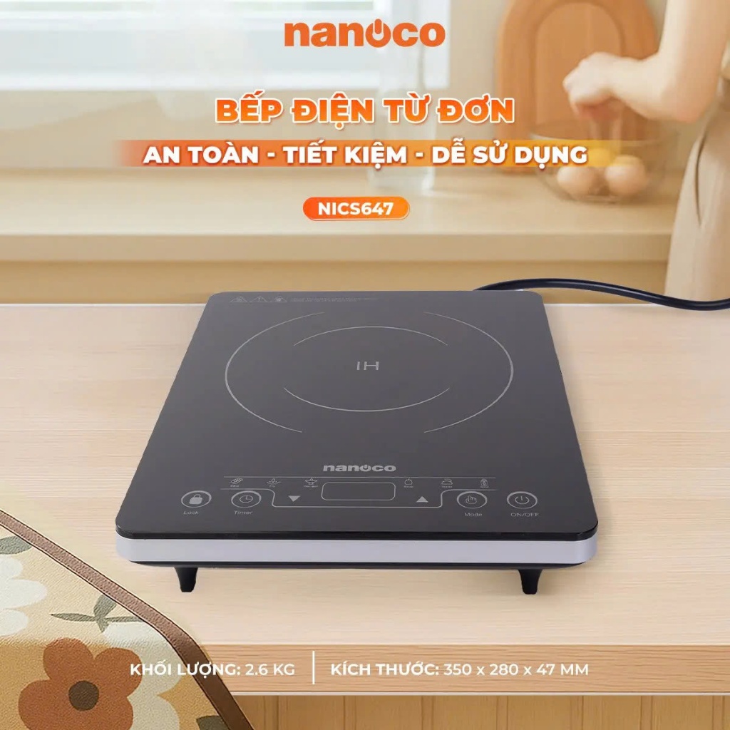 Bếp điện từ đơn NICS647 NANOCO