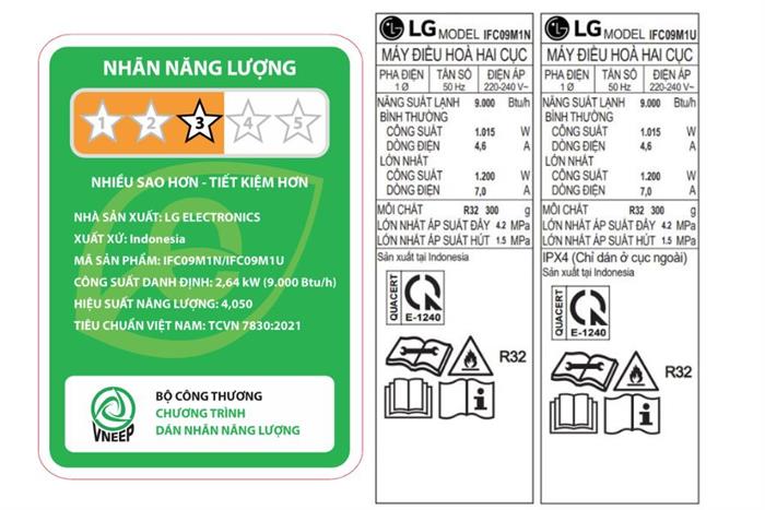 Máy lạnh LG Inverter 1 HP IFC09M1