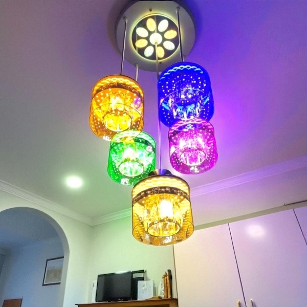 EL804/5 Đèn thả thủy tinh 5 bóng ELIGHT