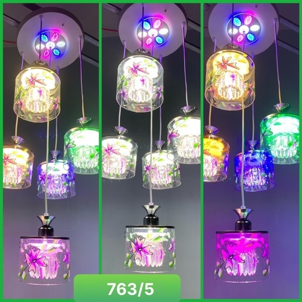 EL763/5 Đèn thả thủy tinh 5 bóng ELIGHT