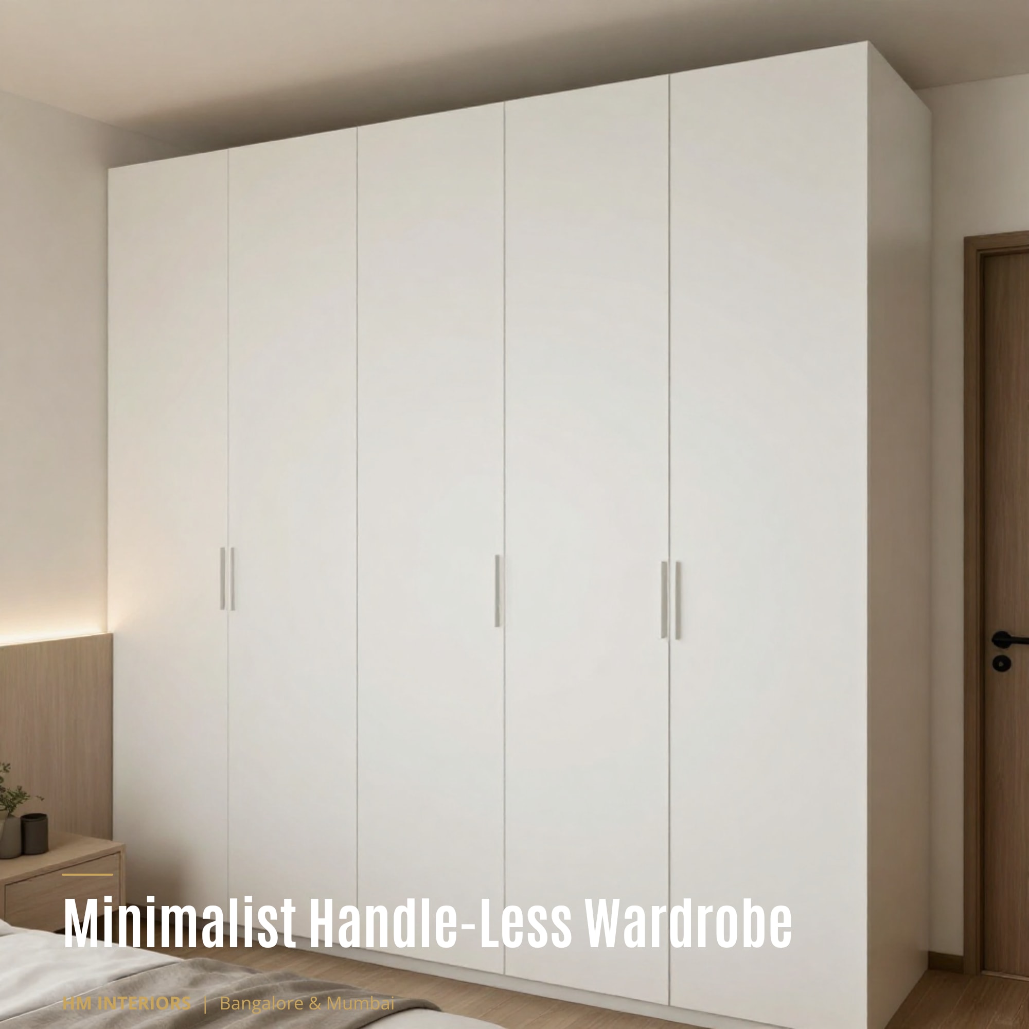 Minimalist Handleless Wardrobe