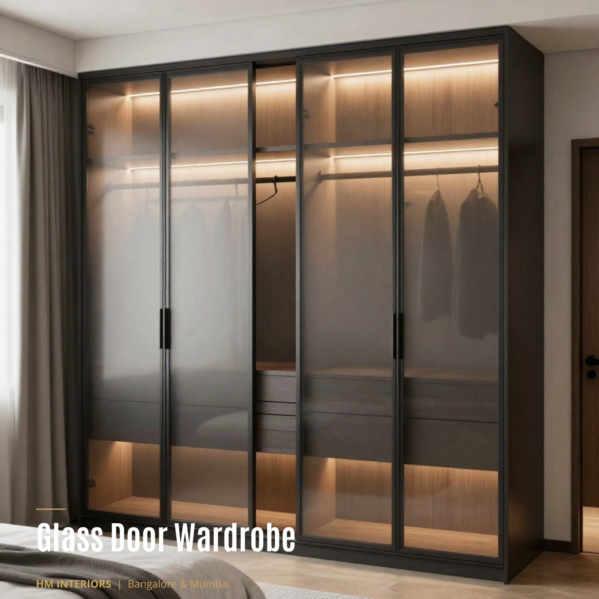 Glass Door Wardrobe