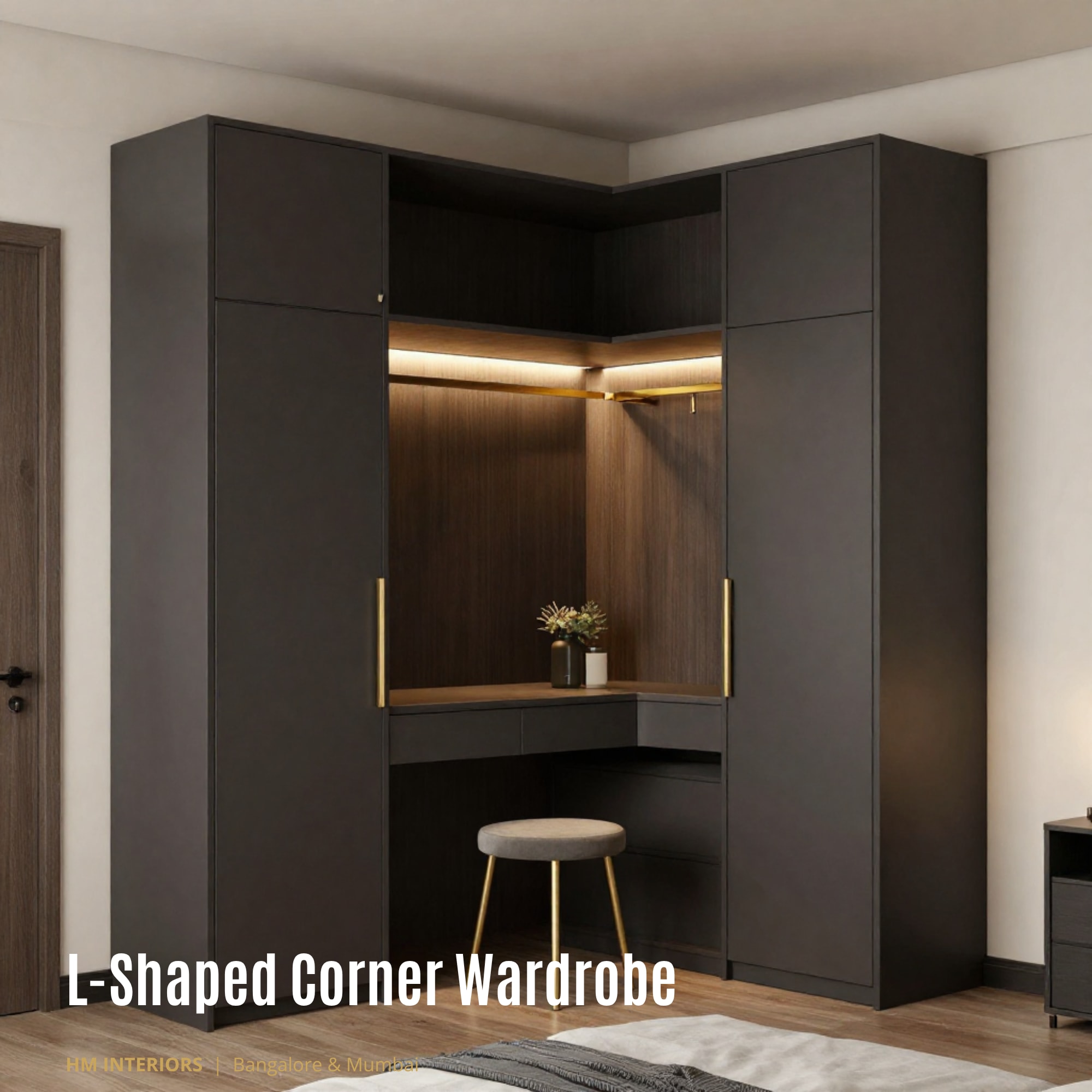 L-Shaped Corner Wardrobe