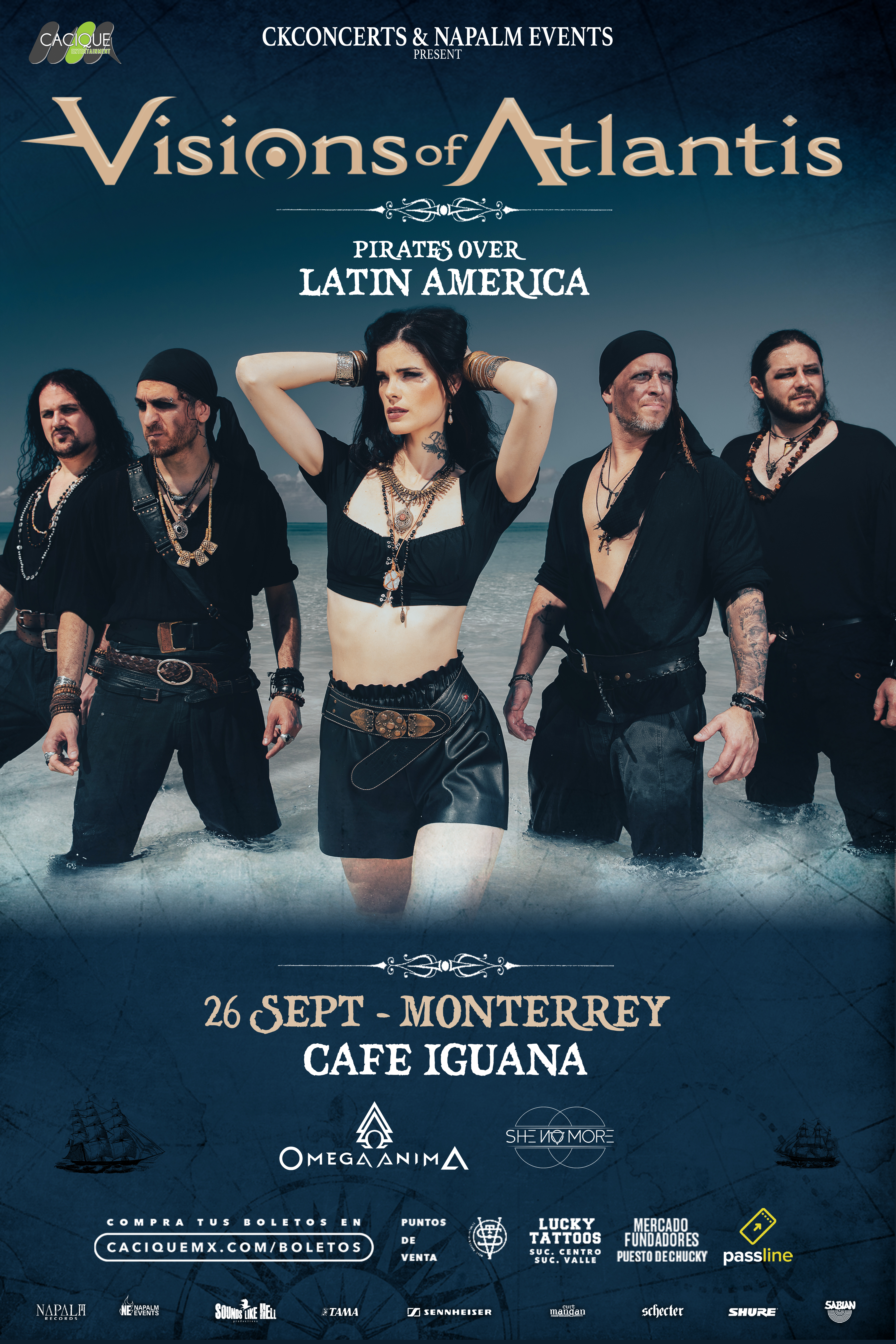 She No More con Visions of Atlantis - Monterrey