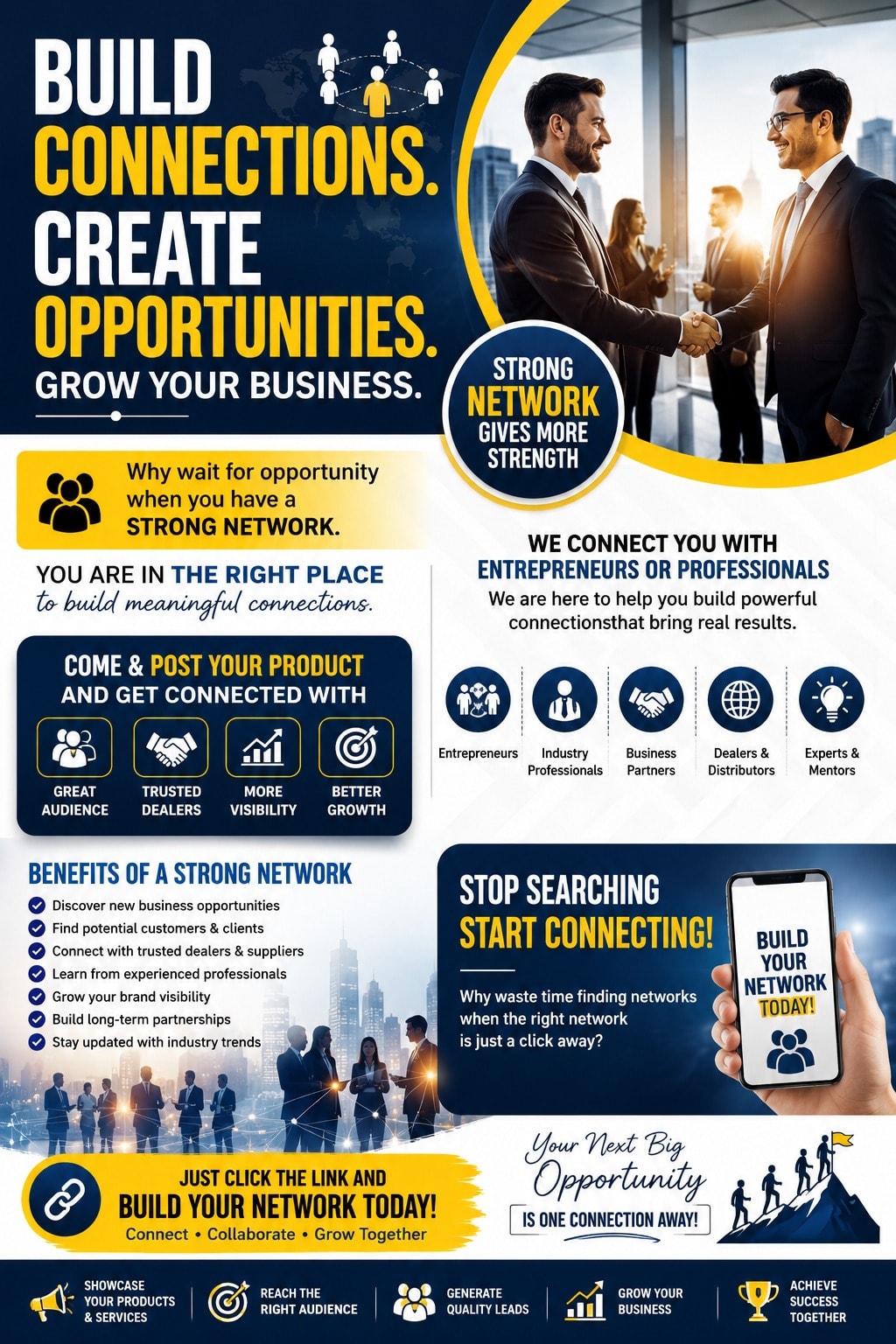 Build Connections for greater opportunities