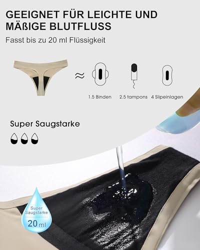 Vue 5 de Sharicca Culotte Menstruelle Absorbant