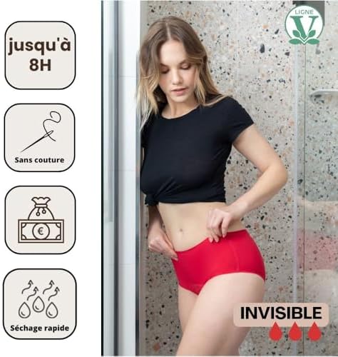 Vue 4 de Culotte Menstruelle Invisible Sans
