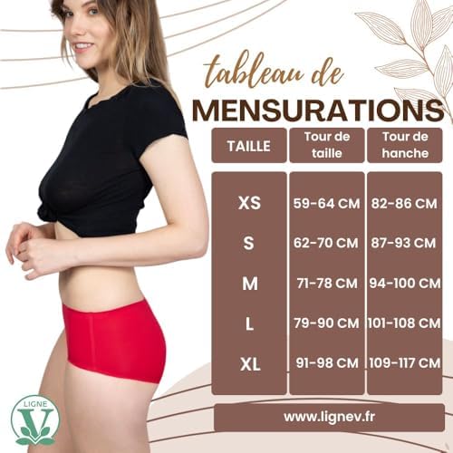 Vue 6 de Culotte Menstruelle Invisible Sans