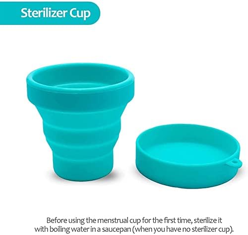 Vue 4 de Edicare Cup Menstruelle Comprend