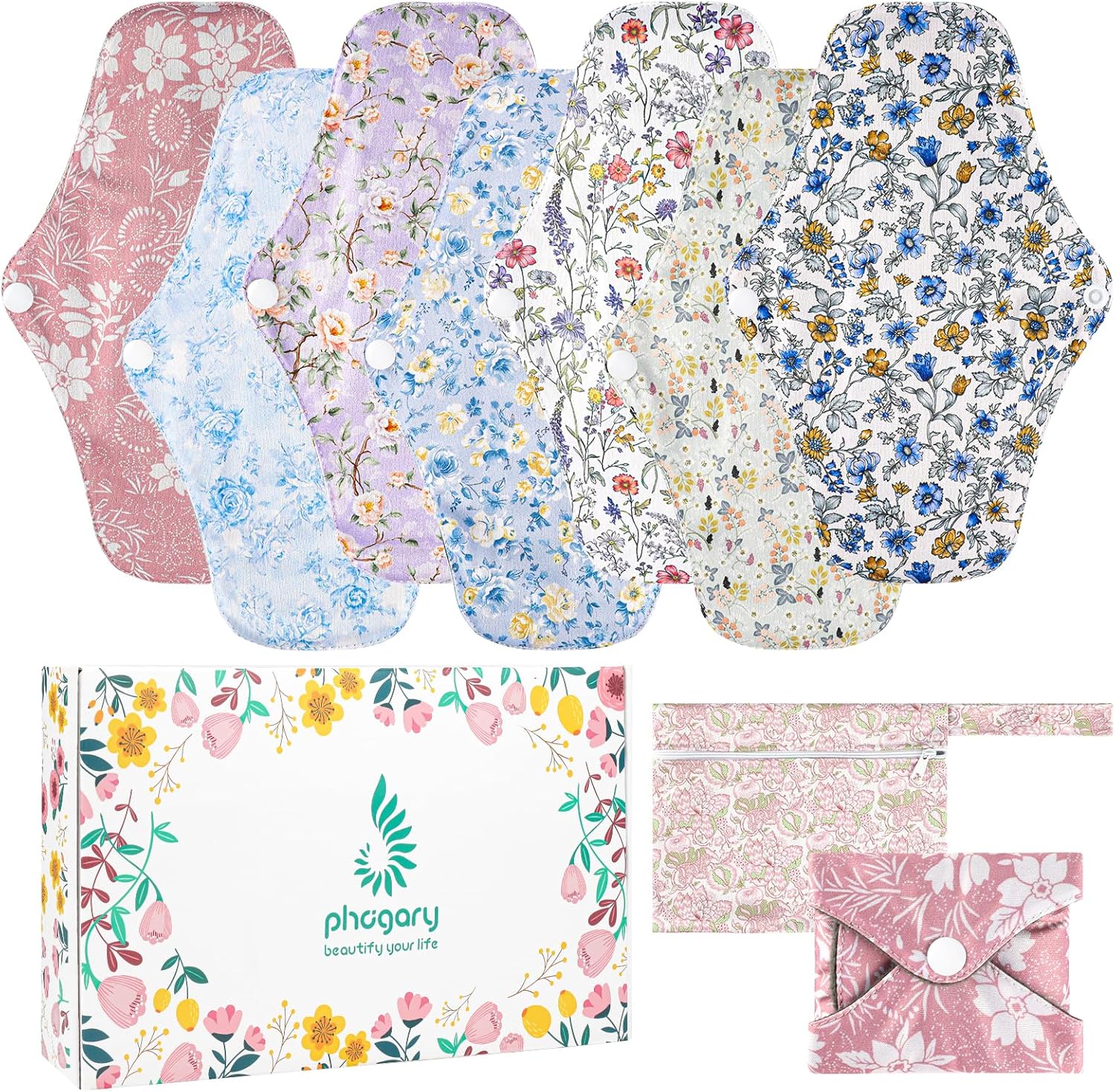 Phogary Serviettes Hygieniques Reutilisables