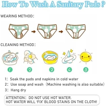 Vue 7 de Phogary Serviettes Hygieniques Reutilisables