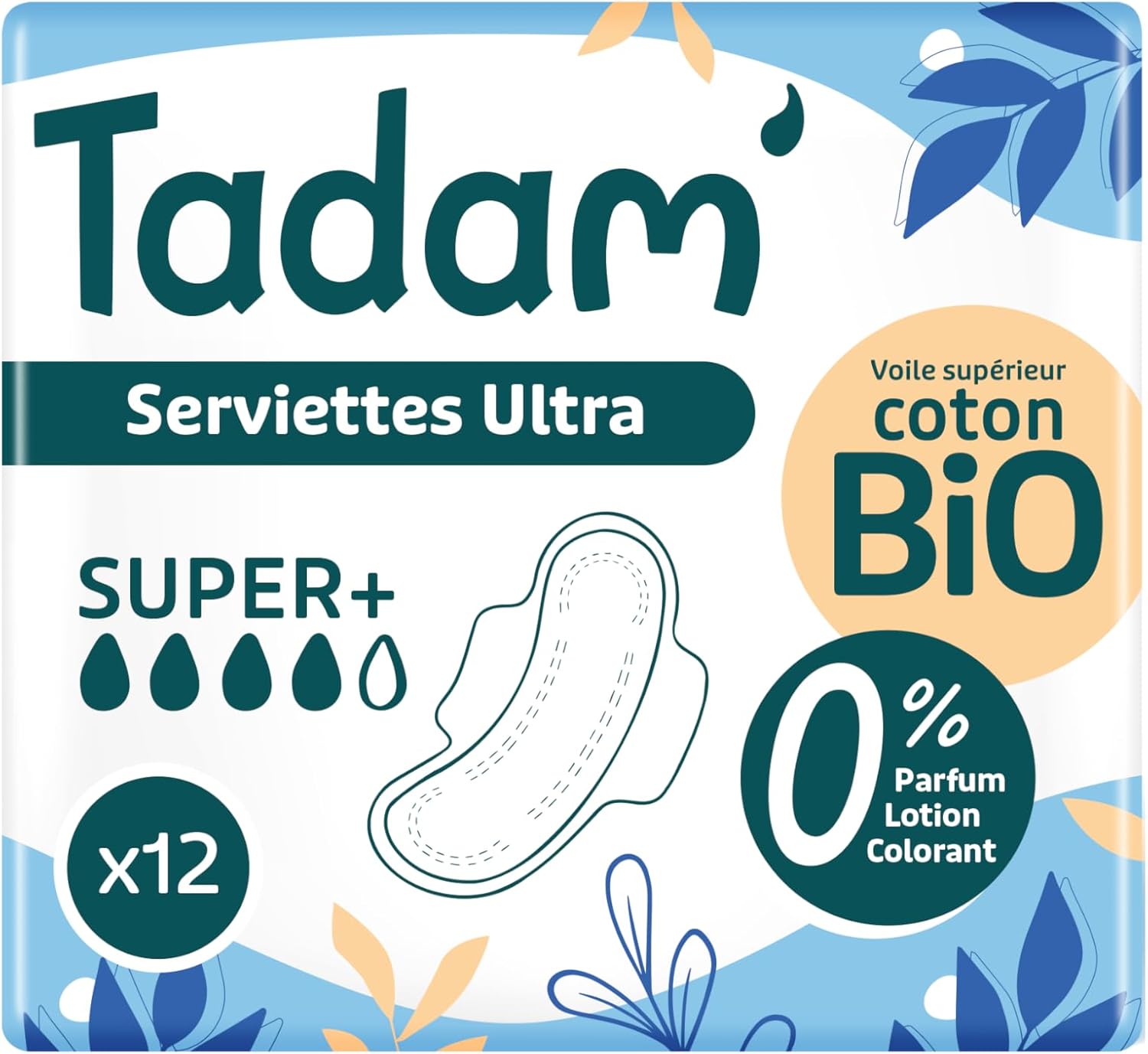 Tadam Serviettes Dermosensitives Ultra