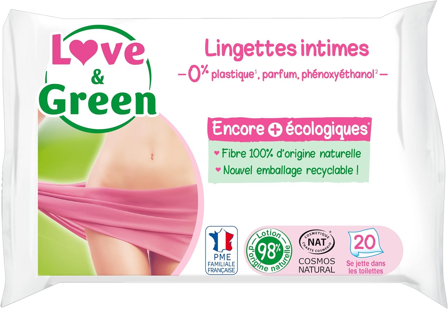 Love Green Lingettes Intimes