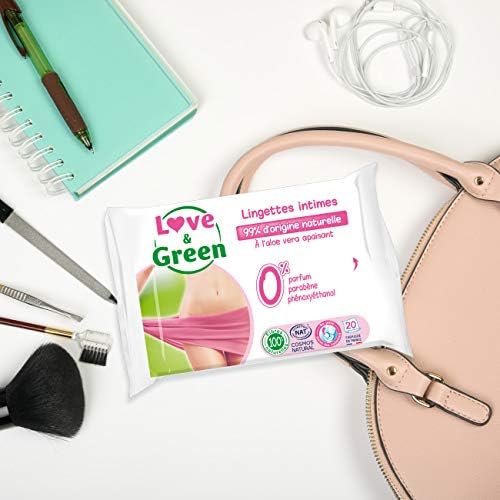 Vue 4 de Love Green Lingettes Intimes