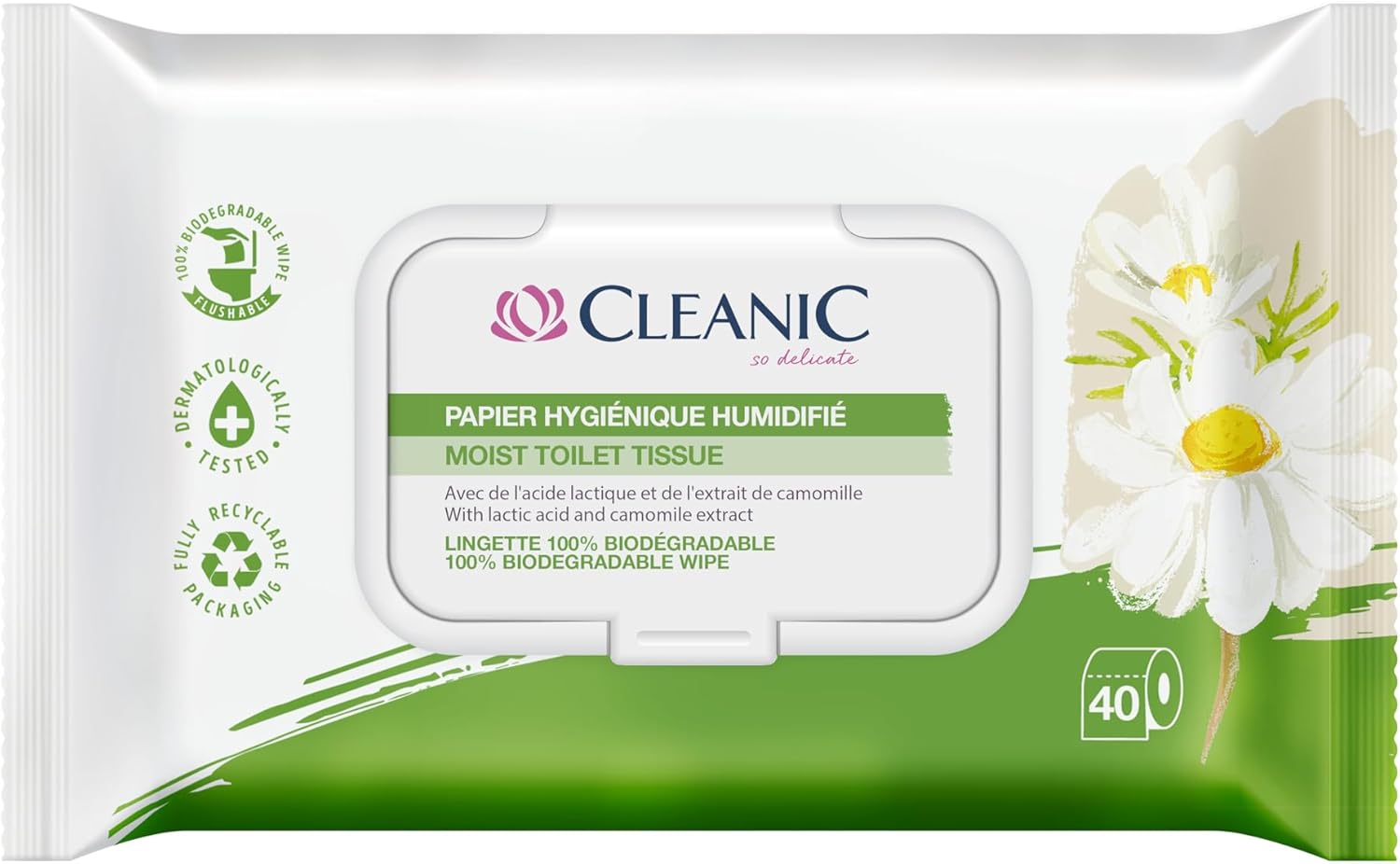 Cleanic Papier Toilette Humidifie