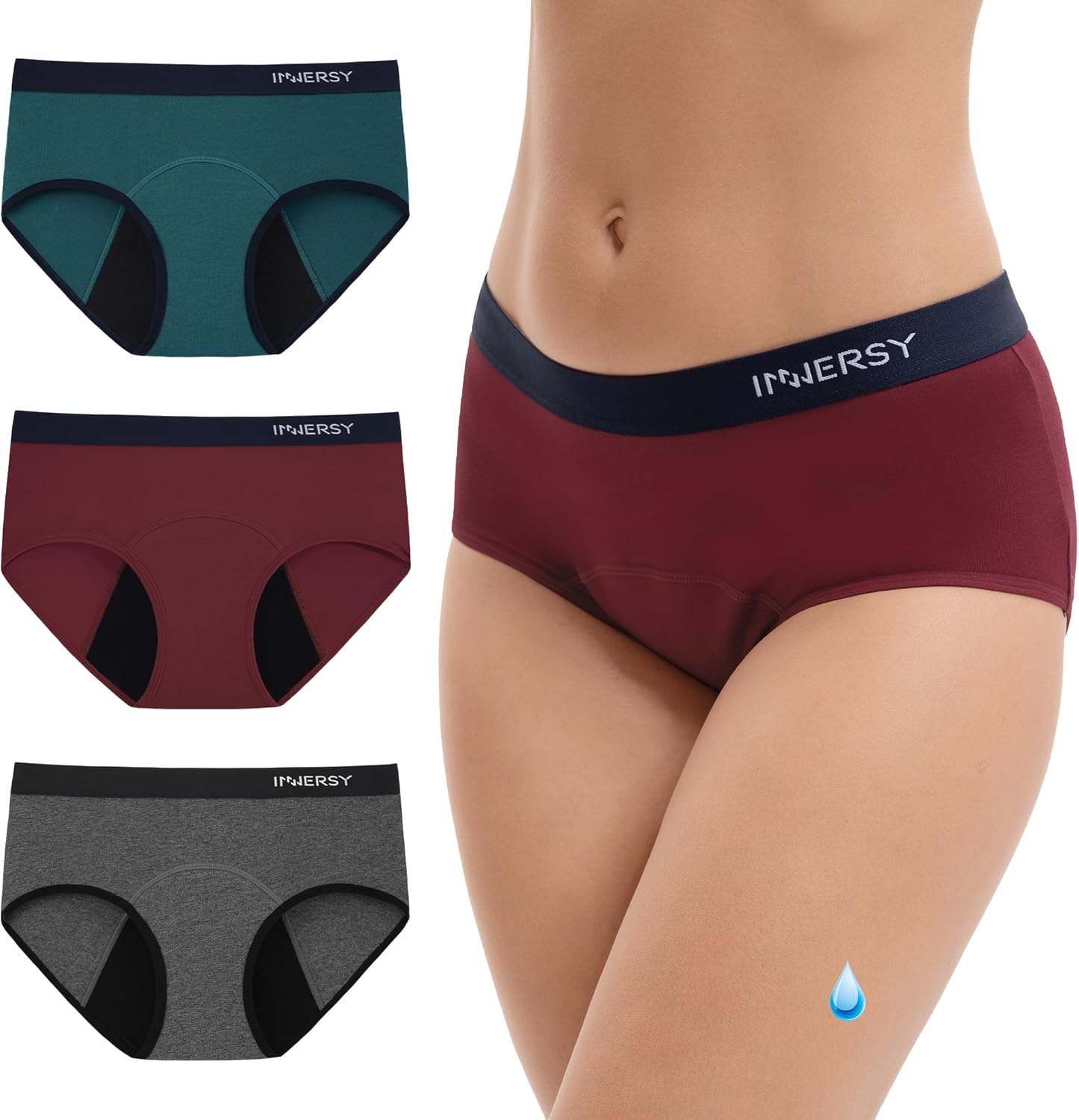Innersy Culotte Menstruelle Coton