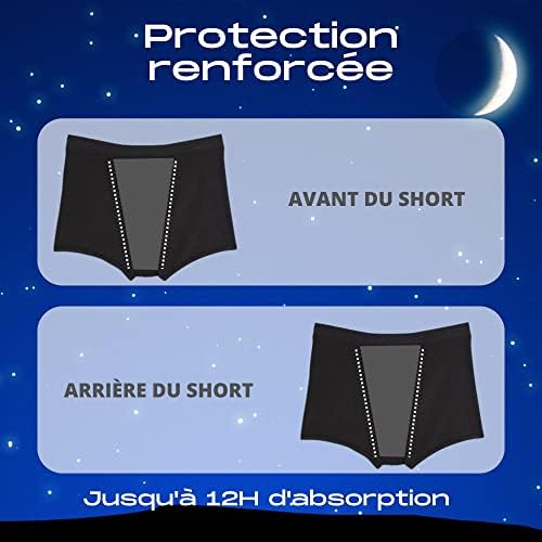 Vue 4 de Boxer Menstruel Femme Short