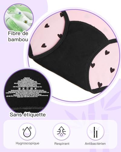 Vue 6 de Culotte Menstruelle Adolescente Ideales