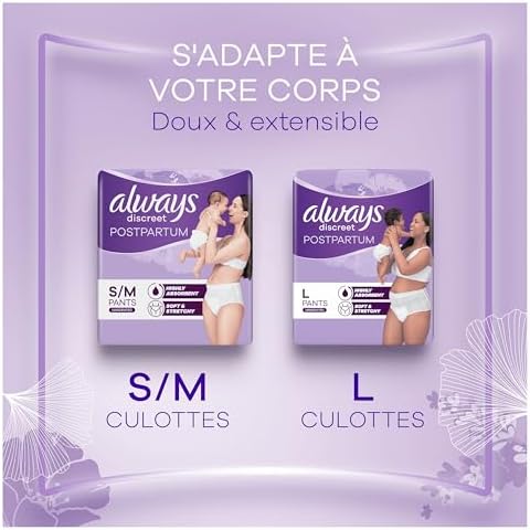 Vue 7 de Always Discreet Postpartum Culottes