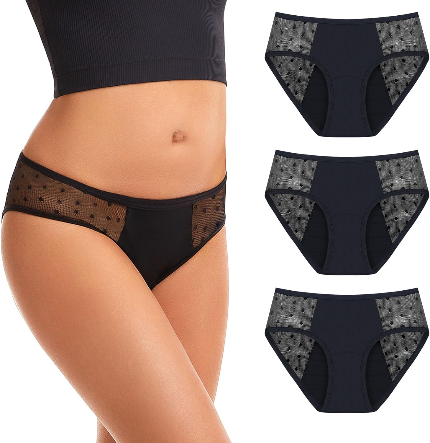 Pack Culottes Menstruelles Plumetis