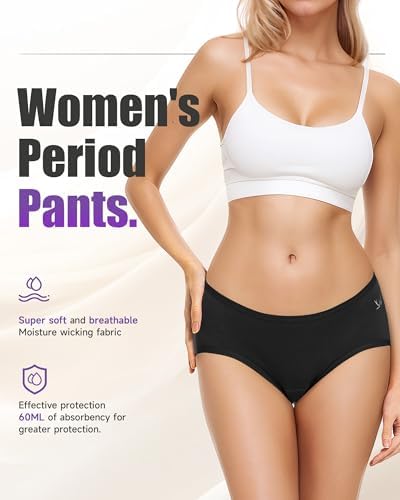 Vue 5 de Culotte Menstruelle Coton Slip