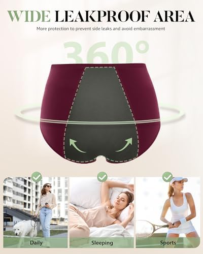 Vue 6 de Tanstc Culotte Menstruelle Coton