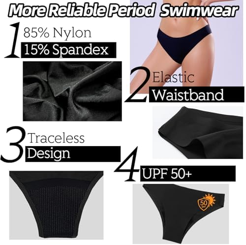 Vue 5 de Pantalon De Natation Menstruel