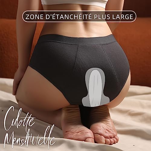 Vue 6 de Culotte Menstruelle Absorbante Tampons