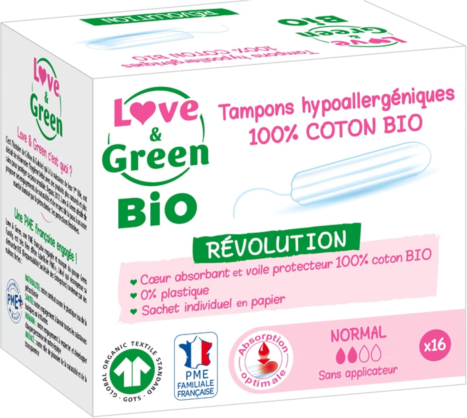 Love Green Tampons Digitaux