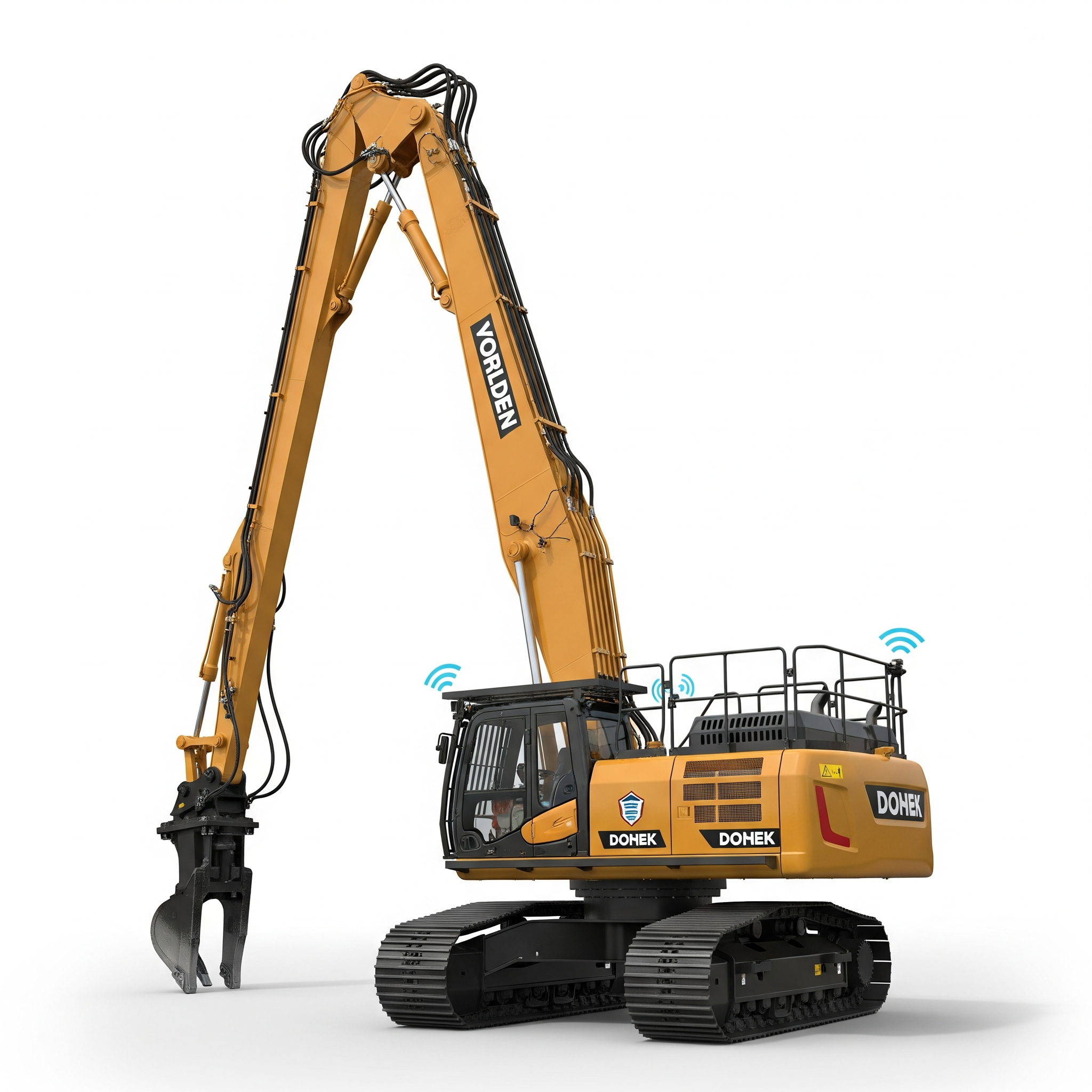 Hydraulic demolition/high-reach excavator Hydraulic demolition/high-reach excavator Poster