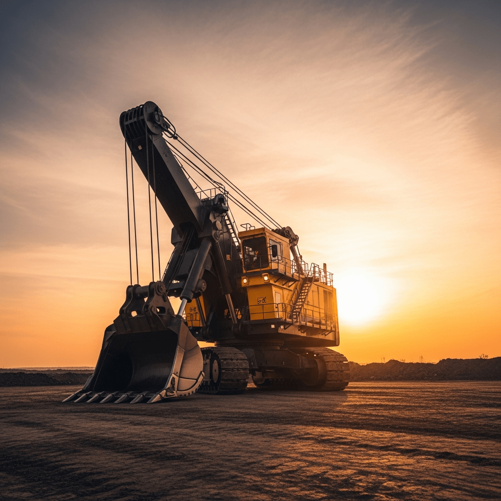 Hydraulic mining shovel