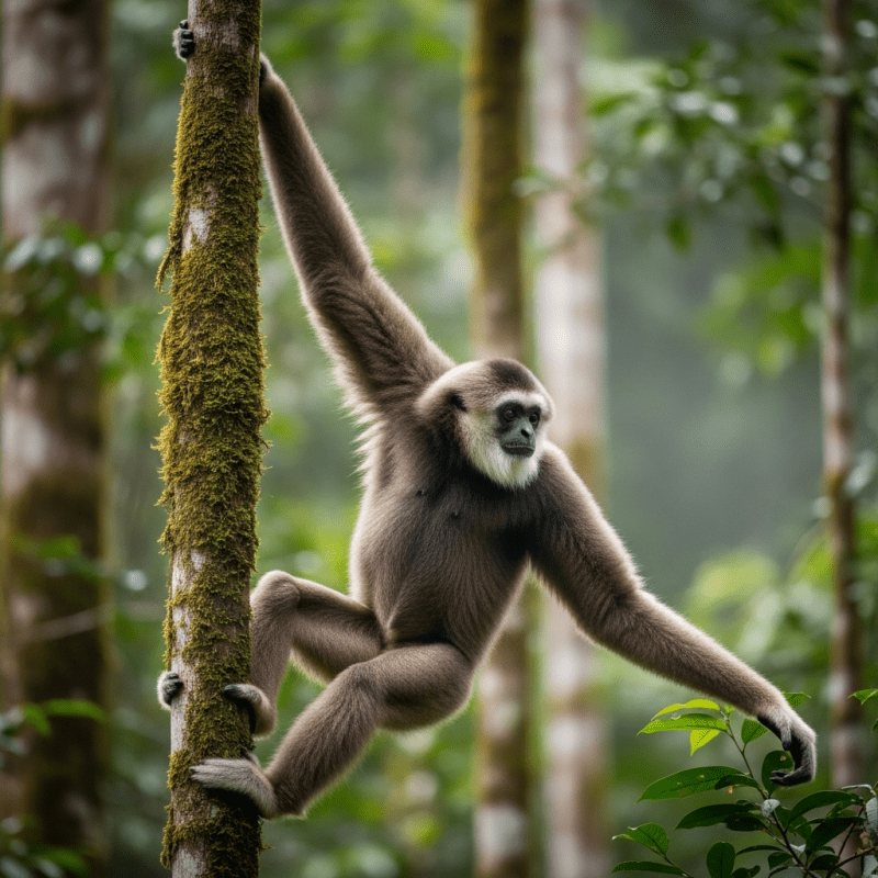 Bornean White-Bearded Gibbon Bornean White-Bearded Gibbon Shirt