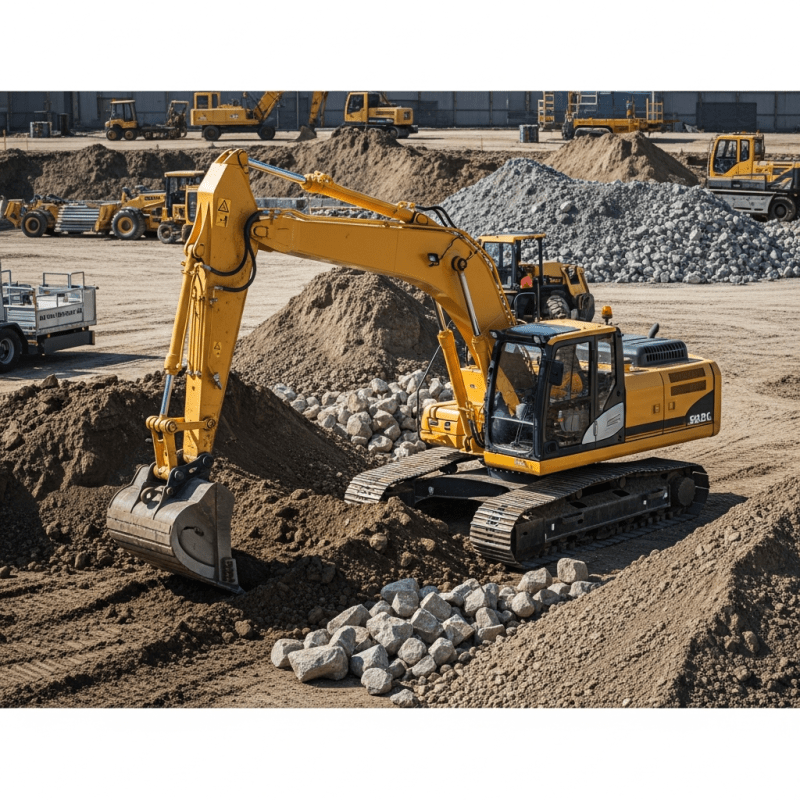 Remote-teleoperated and unmanned excavator Remote-teleoperated and unmanned excavator Shirt