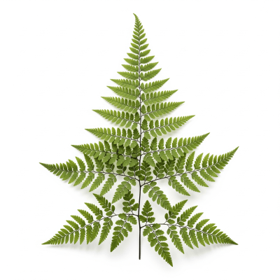 High quality, studio-style photograph of a single Adiantum pedatum