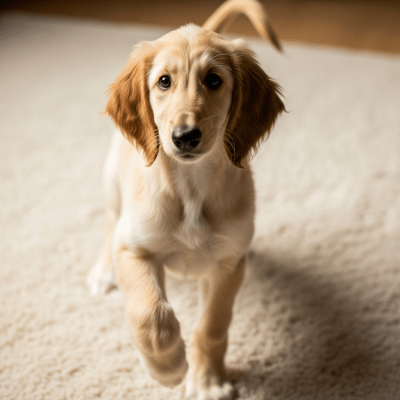 Image showing a Afghan Hound puppy